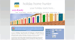 Desktop Screenshot of holidayhomehunter.co.uk