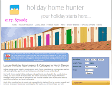 Tablet Screenshot of holidayhomehunter.co.uk